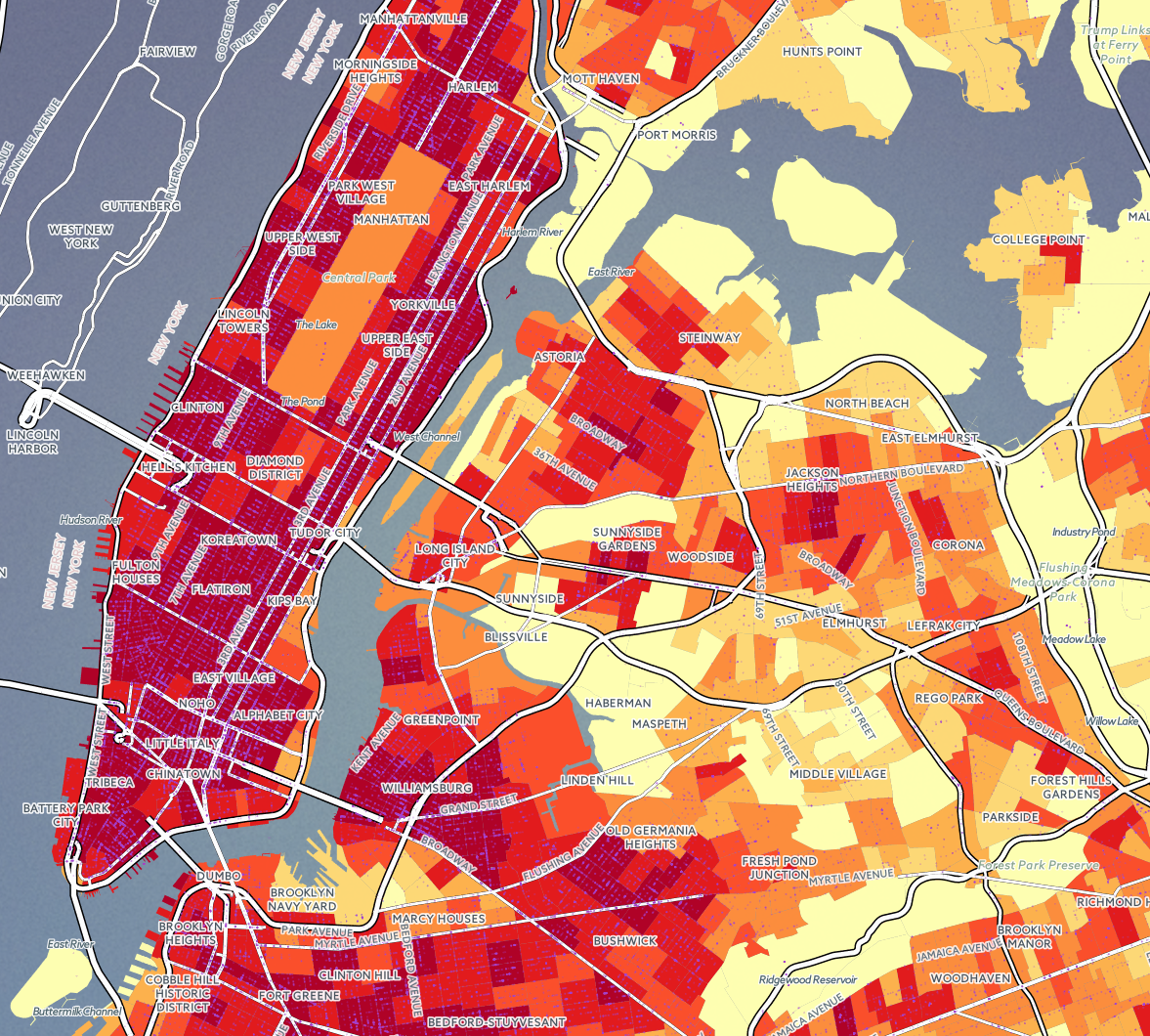 Map: Which NYC neighborhoods are the noisiest?